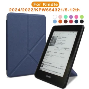 Foldable Stand Case for Kindle 2024 2022 2021 Paperwhite Colorsoft 1 2 3 5 6 10th 11th 12th Generation 6 6.8 7 Inch Pouch Cover