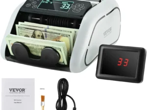 SucceBuy 1000 Pcs/Min Money Counter Business Cash Register Bill Counterfeit Bill Detector by UV/MG/IR/DD Function for Bank Store