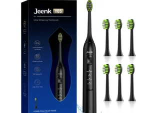 Jeenk JK-Y05 Sonic Electric Toothbrush 4 Modes USB Charger with 6 Replacement Heads Smart Timer Waterproof Soft Bristles Adult