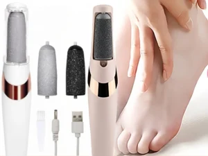 Electric Foot Grinder Professional Foot Repair Tool, Suitable for Dryness, Calluses, Dead Skin, Equipped with 2 Sanding Heads