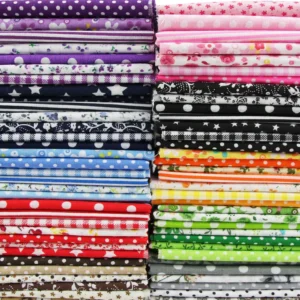 7PCS 25 x 25CM Squares Cotton Craft Fabric Cloths for DIY Bundle Patchwork Quilting Sewing Scrapbooking Artcraft