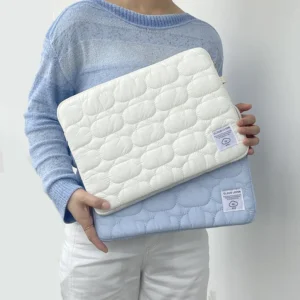 New Cloud Laptop Sleeve Ipad Bag Cotton Large Capacity Storage Embroidery 11/13/14 /15 15.6 16 Inch Notebook Pouch