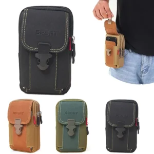 Man Belt Pouch Mobile Phone Bag for Men Phone Holster Bag Molle Waist Bag Pack Small Tactical Duty Belt Backpack Card Holder