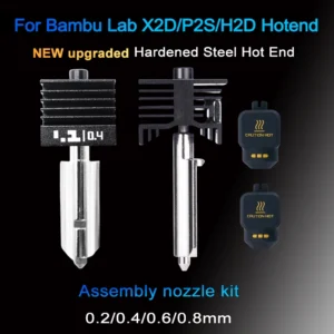 For Bambu X2D P2S H2S Hotend For Bambu Lab Quick Swap Extruder Hardened Steel Print Head P2S Hotend Heating Assembly Replacement