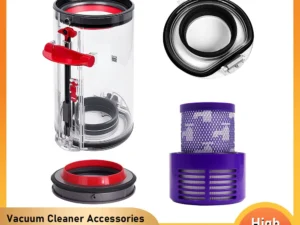 Upgraded Canister Replacement for Dyson V10 US SV12 Vacuum Cleaner HEPA Filter Dust Bucket Dust Bin Lid Fixed Dust Cup