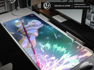 Frieren at the Funeral Mouse Pad XXL 800x400mm PU Mousepad Hot Large Gaming Leather Mouse 700x300xmm Pad Waterproof Table Mat