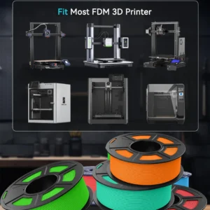 JAYO 1.75mm ABS/PETG/PLA 3D Printer Filament 5KG/Roll High Speed PLA plus/ PLA Classic 3D Filament for FDM 3D Printer 5Rolls/set