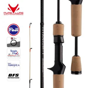 PURELURE TITANIUM-T XUL BFS Rod 0.5-6g Bait Weight 5FT 6FT Perch Trout Bass Spinning Casting FUJI Guide Bracket F MF Action