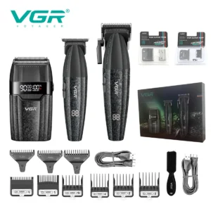 VGR Hair Trimmers Professional Clippers 9000 RPM Hair Clipper Electric Haircut Machine Rechargeable Hair Trimmer for Men V-640