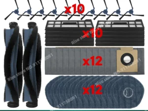 Accessories fit for Eufy X10 Pro Omni Robot Vacuum Dust Bag Hepa Filter Roller Side Brush Mop Cloth