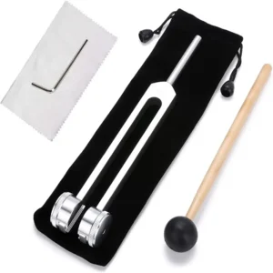 Miwayer 128 Hz Tuning Fork Set Weighted Bio-Acoustic Tuning Fork for Healing Chakra,Sound Therapy,Reliever Stress