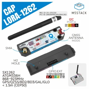 M5Stack Official Cap LoRa 1262 for Cardputer Adv (SX1262,ATGM336H)