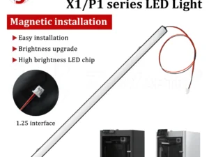 For bambu lab X1/P1 LED Light Upgraded light strip High brightness Lighting Magnetic Install for P1S X1C 3D printer Parts