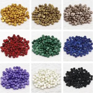 100pcs/bag Octagon Sealing Wax Beads For Seal Stamp, Handmake Embellishment Of Card Envelope, Fire Lacquer Sealing Wax