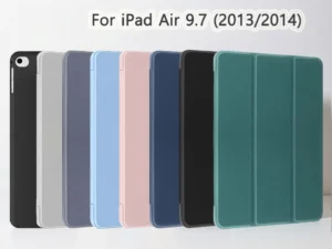 for iPad 6th / 5th Generation 9.7 inch Case (2018/2017), iPad Air 2 & 1 (2014/2013) Case, Flip Smart Cover Soft Silicone Shell