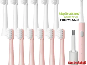 6/12Pcs Replacement Brush Heads For MIJIA T100 Mes603 Electric Toothbrush Vacuum DuPont Soft Bristle Suitable Nozzles