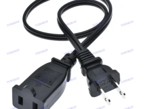 AC power supply 2-Prong male/female extension Cord cable US plug,NEMA 1-15P To 1-15R AC Power Cord 10A 0.5m~5m