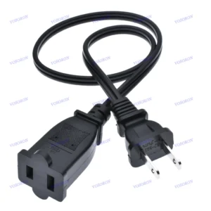 AC power supply 2-Prong male/female extension Cord cable US plug,NEMA 1-15P To 1-15R AC Power Cord 10A 0.5m~5m