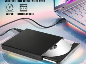 External CD DVD Drive,  Slim Portable External CD-RW Drive DVD-RW Burner Writer Player for Laptop Notebook PC Desktop Computer