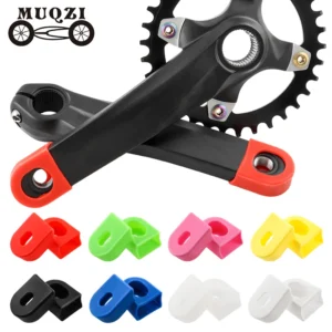 MUQZI 1 Pair Bike Crank Cover Silica Protector Case MTB Road Fixed Bicycle Crank Protective Boots Crank Arm Protection Sleeves