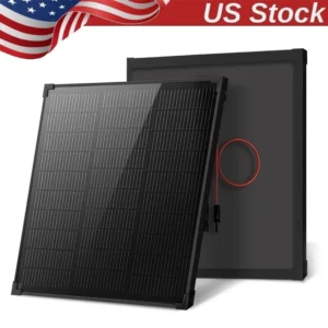 Aeternasol 400 Watt Solar Panel N-Type 18Bb Monocrystalline Panels of 400W Each Solar Charger for Portable Camping Power Station Charger for Power Supply Laptop Solar 25% High Efficiency Module Rv Marine Boat Caravan Off Grid Rechargeable
