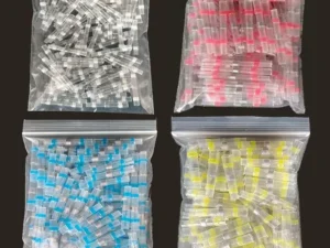 100/200PCS Heat Shrink Connectors Sleeve Tube Terminals Electrical Butt Splice Wire Connector Splice Solder Insulated Cable