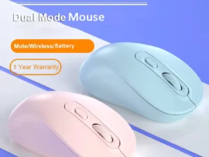 Wireless Mouse Battery Gamer Mouse Dual Modes Bluetooth-compatible 2.4G USB Mute Mice For Laptop Pad Tablet Macbook Mause