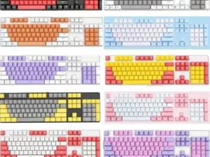 104pcs ABS Universal Mechanical Keyboard Keycaps Ergonomic Blank Keycaps For Cherry MX Keyboard Replacement OEM Backlit Key Cap