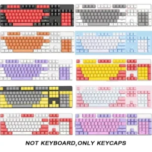 104pcs ABS Universal Mechanical Keyboard Keycaps Ergonomic Blank Keycaps For Cherry MX Keyboard Replacement OEM Backlit Key Cap