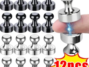 Neodymium Magnetic Pushpins Metal Strong Magnets Whiteboard Fridge Thumbtack Durable Power Magnet Push Pins for Office School