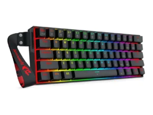 Redragon K617 HE Rapid Trigger Gaming 60% 61 Keys Wired Mechanical Keyboard,Dedicated Hall Effect Magnetic Switch,Strap Version