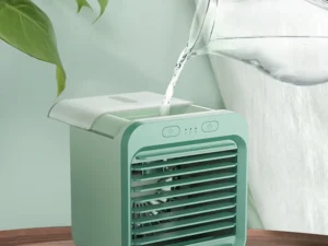 New Portable USB Chargeable Mini 3 Gear Air Conditioner Cooler Fan Air Conditioner Air Cooling Fan Office Desktop Fan