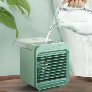 New Portable USB Chargeable Mini 3 Gear Air Conditioner Cooler Fan Air Conditioner Air Cooling Fan Office Desktop Fan