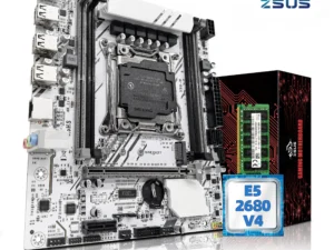 ZSUS X99-W Motherboard Set Kit With LGA2011-3 Xeon E5 2680V4 CPU DDR4 16GB (1*16GB) 2133MHZ RAM Memory NVME M.2 SATA