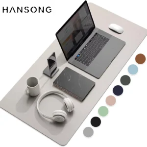 Large Size Office Computer Desk Protector Mat PU Leather Waterproof Non Slip Mouse Pad Desktop Keyboard Desk Pad Gaming Mousepad