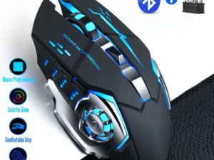 2.4G USB Wireless Bluetooth Mouse Ergonomic Silent Office Mice Rechargeable E-Sports Backlight Mouse For Computer Laptop Macbook