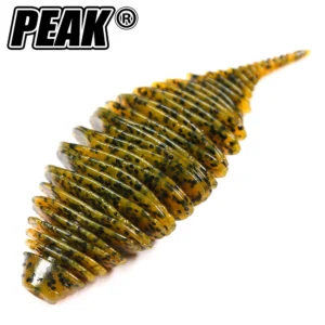 PEAK 100mm Bellows Gill Worm Bait Soft Bait Fishing Lures Pesca Carp Fishing Bass Lure Isca Artificial PVA