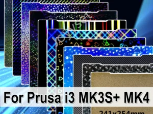 For Prusa I3 MK3 MK3S+ MK4 Build Plate 241*254mm Spring Steel Sheet PEI PEO PET PEY H1H Build Plate 3D Printer Parts Heated Bed