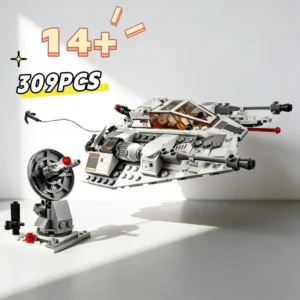 309PCS In Stock Snowfield Starfighter MOC 75259 Assembly Bricks Spaceship Snowspeeders Birthday Party Gifts for Kids DIY Toys