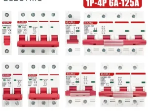 DC 1000V 1P 2P 3P 4P Solar Mini Circuit Breaker Overload Protection Switch6A~63A/80A 100A 125A MCB for Photovoltaic PV System