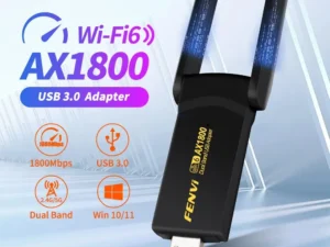 FENVI 1800Mbps WiFi 6 USB Adapter Dual Band 2.4G/5Ghz Wireless WiFi Receiver USB 3.0 Dongle Network Card For Laptop PC Win 10/11