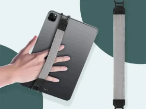 Hand Strap Tablet Stand Holder for iPad 10.2 10.5 11 in Generic Leather Handle Grip Security Hand-Strap for iPad/Xiaomi/Samsung