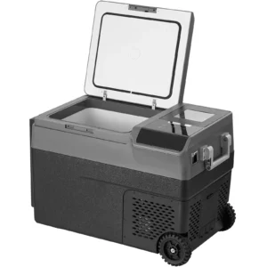 SucceBuy 35L Portable Car Refrigerator with Ice Making Function 12 Volt Car Refrigerator Fridge Single Zone Portable Freezer