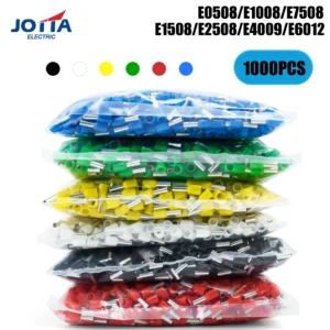 1000PCS/Pack Insulated Cord End Terminal Crimp E0508 1008 1508 7508 2508 Pressure Terminal Ferrules Crimping Terminals Tubular