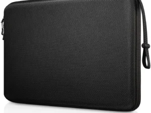 13 14 15.6 inch Laptop Sleeve Bag Shockproof Computer Bag Waterproof EVA Protective Carrying Case Black with Straps