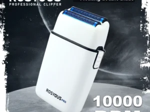 ROSYOUS RS620 Double Foil Blue Hypoallergenic Knife Net 10000RPM USB Cordless Professional Barber Shaver Hair Cutting Machiner