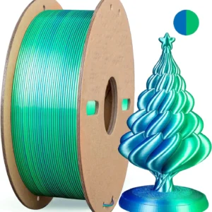 Multicolor 3D Printer Filament,Dual/Tri/Twist/Magic Color 1.75mm PLA Shiny Printing Filament,250g(0.55lbs) Fit FDM 3D Printer