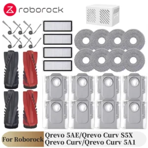 For Roborock Qrevo 5AE / Qrevo Curv / Qrevo Curv S5X / Qrevo Curv 5A1 Vaccum Cleaner Mop Dust Bag Main Side Brush Filter