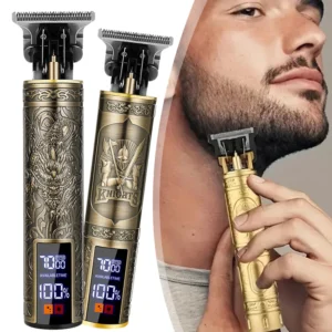Professional Beard Trimmer for Men Zero Gapped T-Blade Hair Clipper & Mustache Trimmer Kit with LCD Display Hair Shears