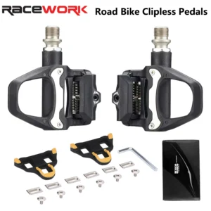 RACEWORK Road Bike Pedal Bearing Self-Locking Pedal For SHIMANO SPD SL System Bicycele Parts
